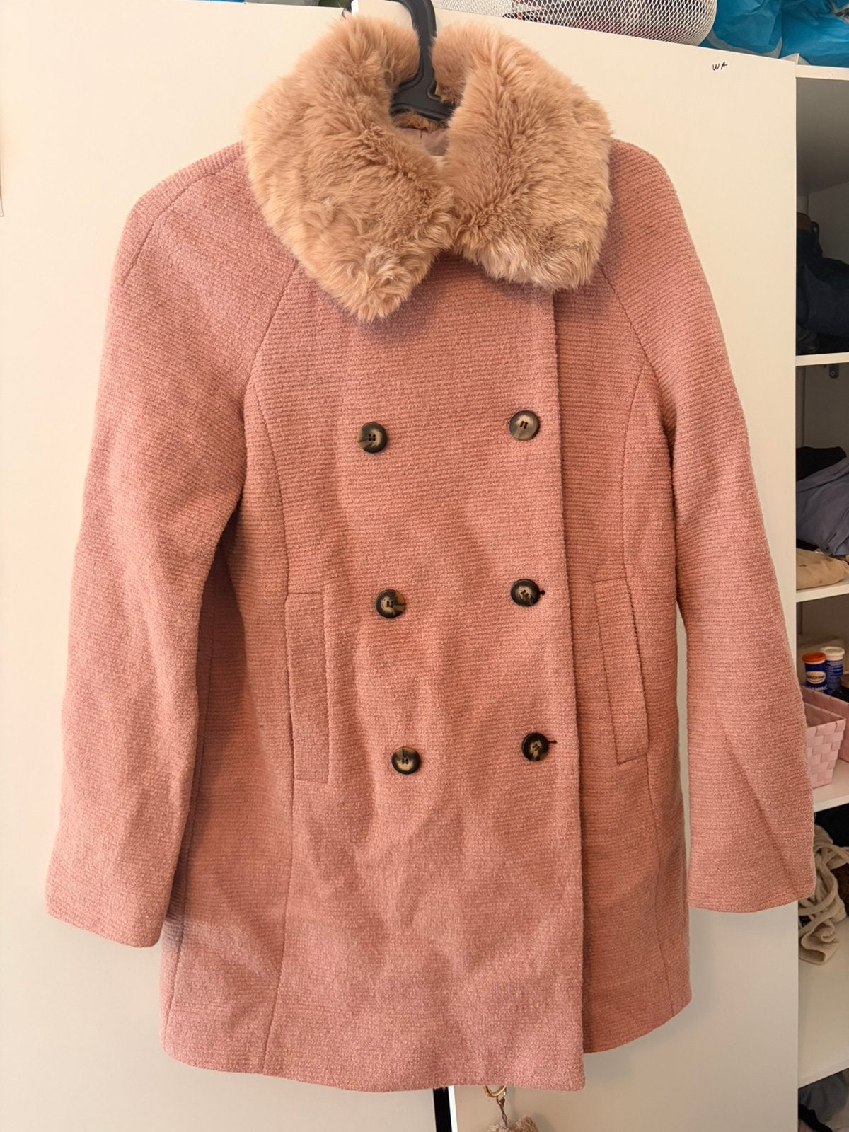 Zara basic coat, Ophalen of Verzenden, Zo goed als nieuw, Roze