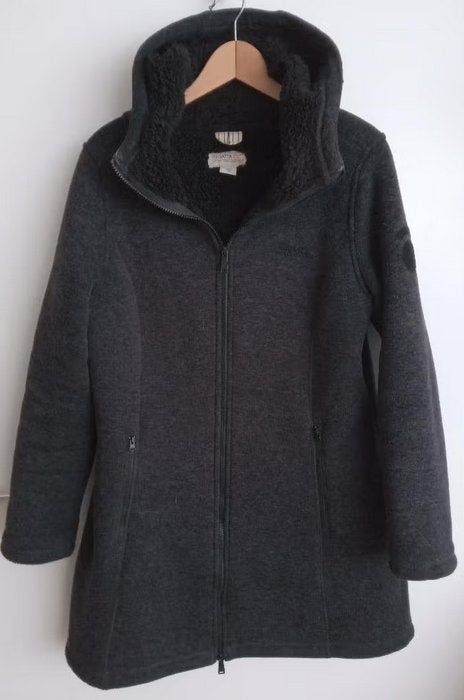 Kjelvik teddy gevoerde jas met capuchon, maat 42, Oosterveldweg 15, 7274 DZ, Verzenden, Maat 42/44 (L), Zo goed als nieuw