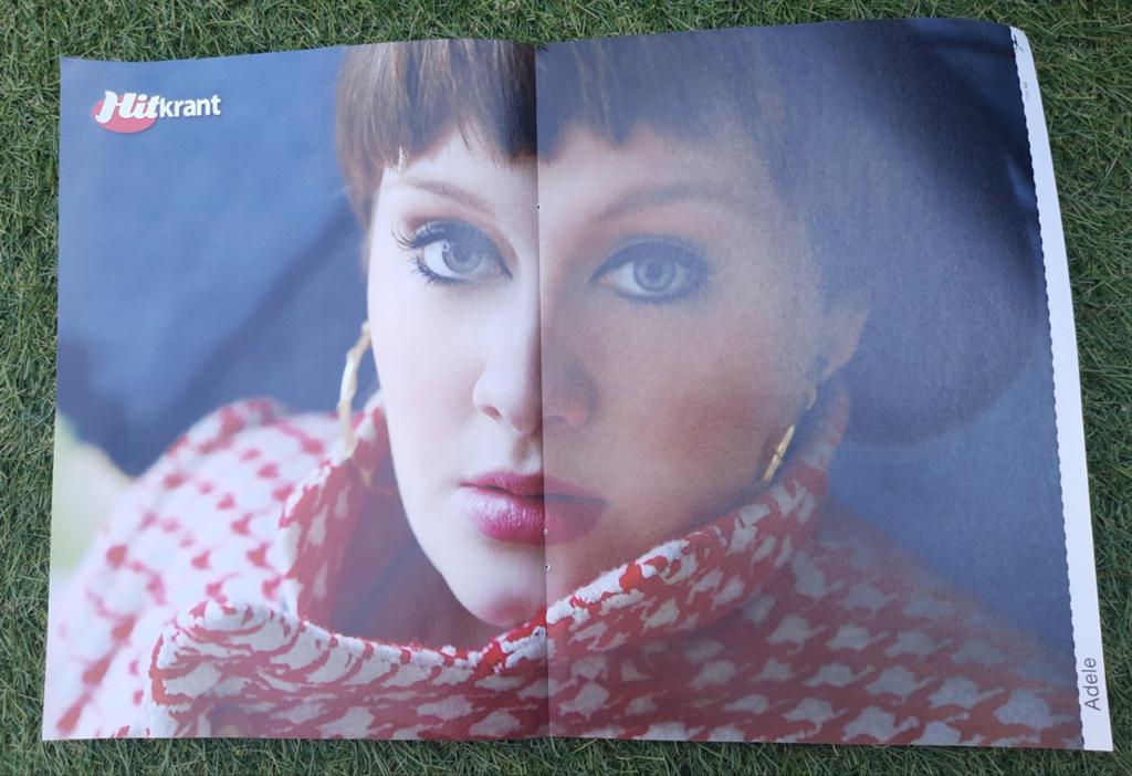 Poster 2x A4 Hitkrant 2009 Adele / Stereo / 90210, Verzamelen, Ophalen of Verzenden, Gebruikt, A1 t/m A3, Muziek
