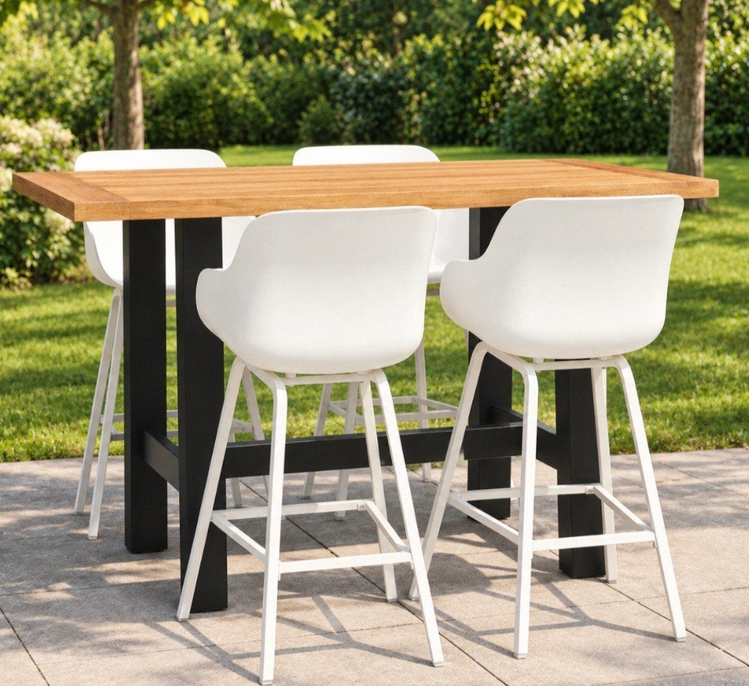 4 x Hartman sophie barstoel alu organic, Tuin en Terras, Ophalen, Zo goed als nieuw, Kunststof