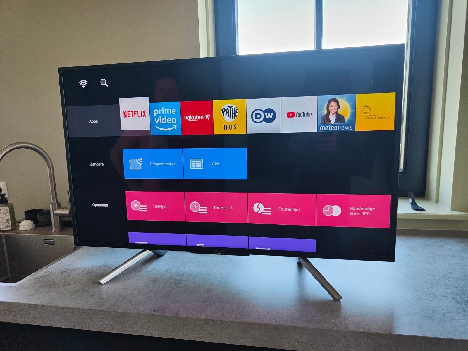 49 inch Sony bravia 4k smart tv., Ophalen, 50 Hz, 4k (UHD), Smart TV