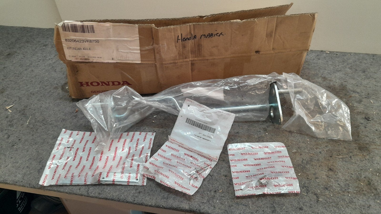 Honda achter as onderdelen onderdeel 42310 vk8 752, Honda grasmaaier, Nieuw, Mulchfunctie, Ophalen of Verzenden