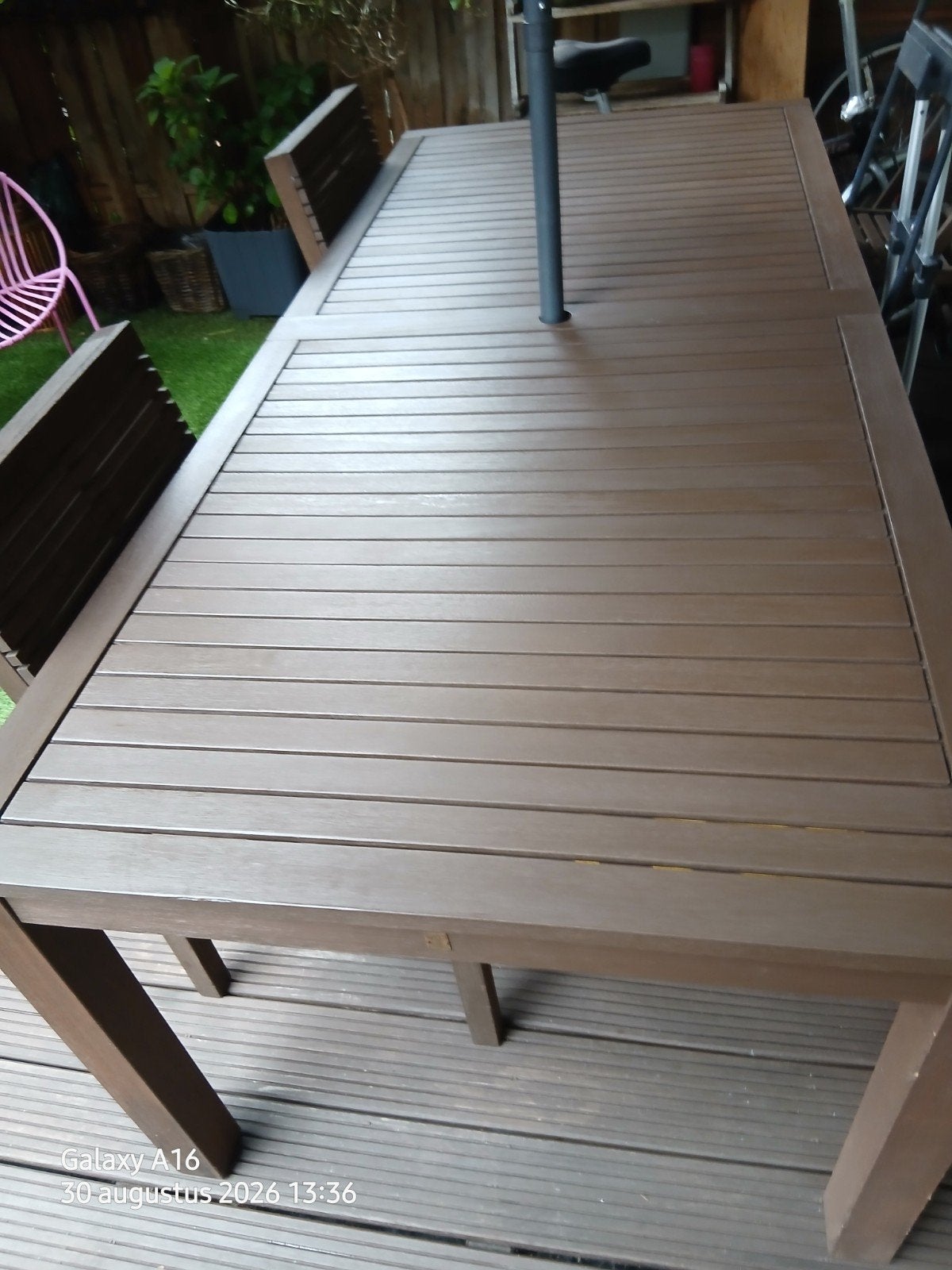 FSC Tuintafel van hardhout, Tuin en Terras, Ophalen, Hout