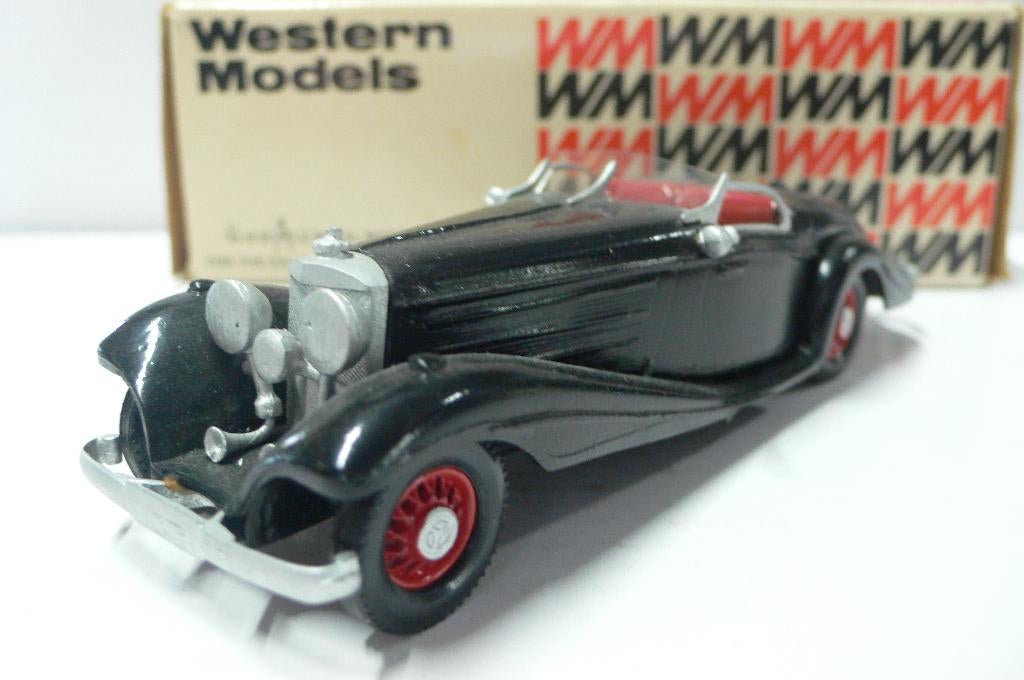 1938 mercedes benz 540 k - western models 1/43-eerste wms!!!, Hobby en Vrije tijd, Modelauto's | 1:43, Verzenden, Gebruikt, Auto
