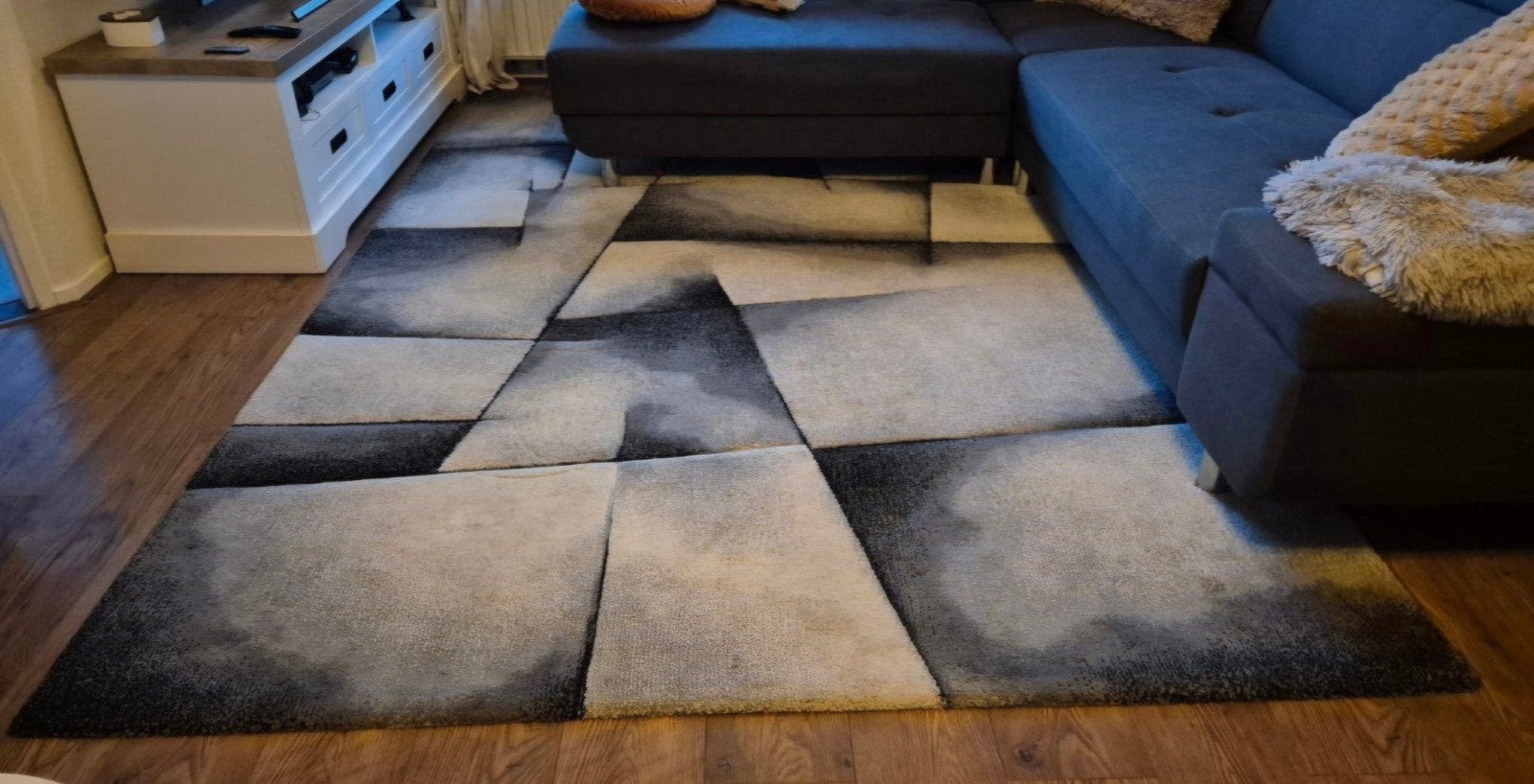 Modern vloerkleed 200x290cm, Ophalen, Gebruikt, Rechthoekig, 200 cm of meer