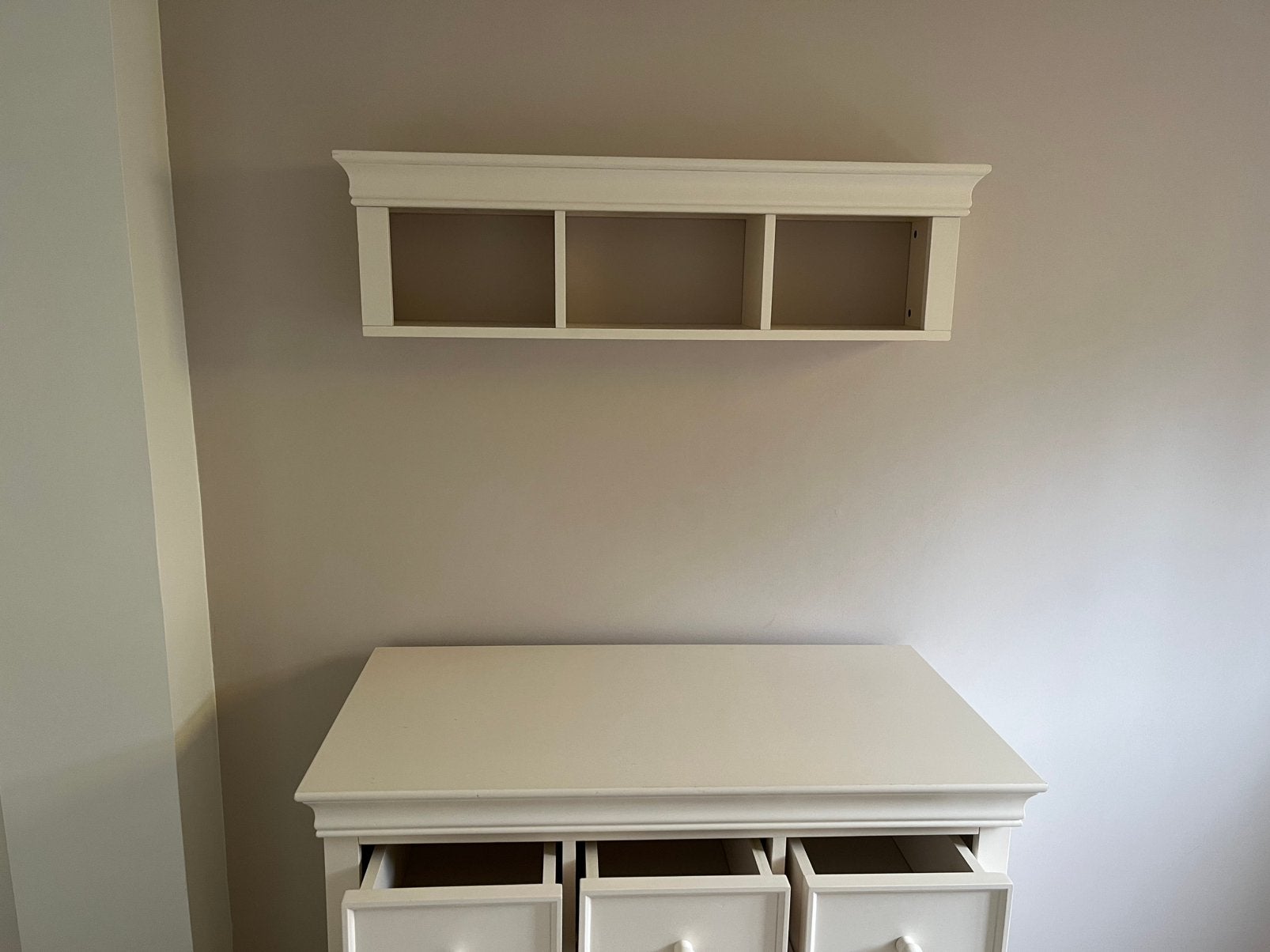 Kidsmill Chateau Commode en wandrek Creme kleurig, Ophalen, 50 tot 70 cm, 90 tot 105 cm, 100 cm of meer