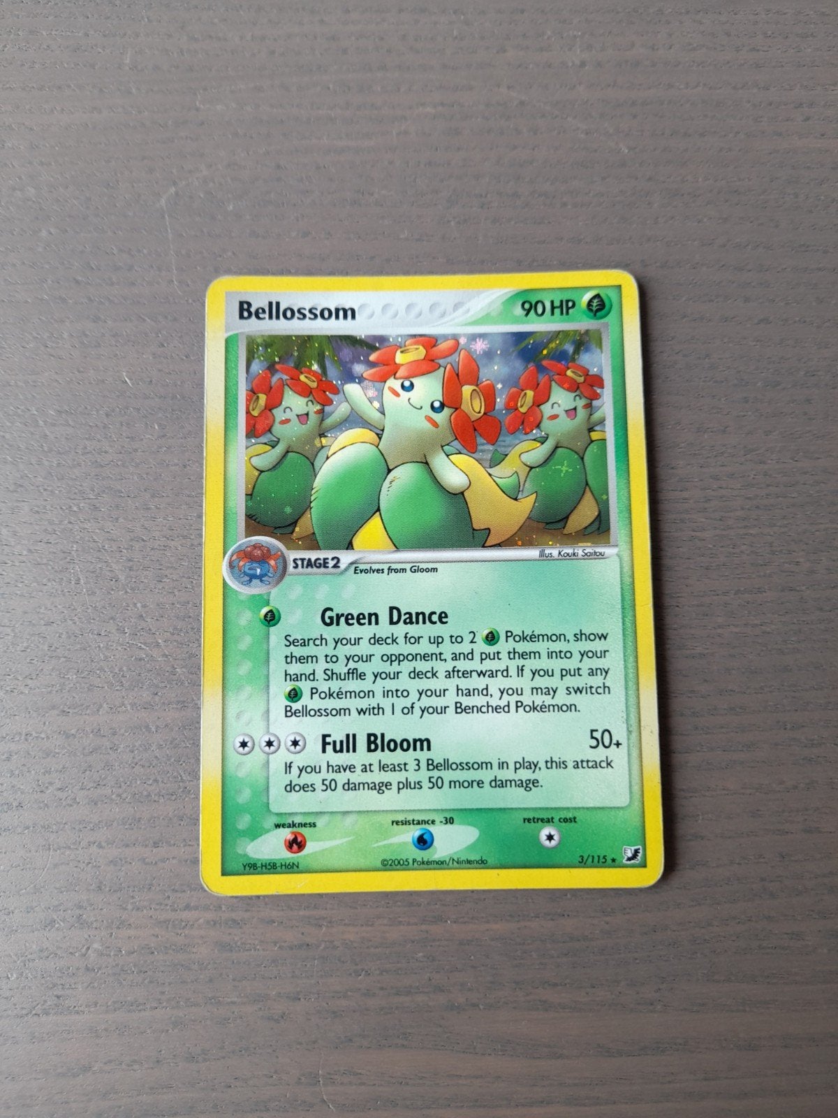 Unseen forces 3/115 bellossom holo, Ophalen of Verzenden, Gebruikt, Losse kaart, Foil