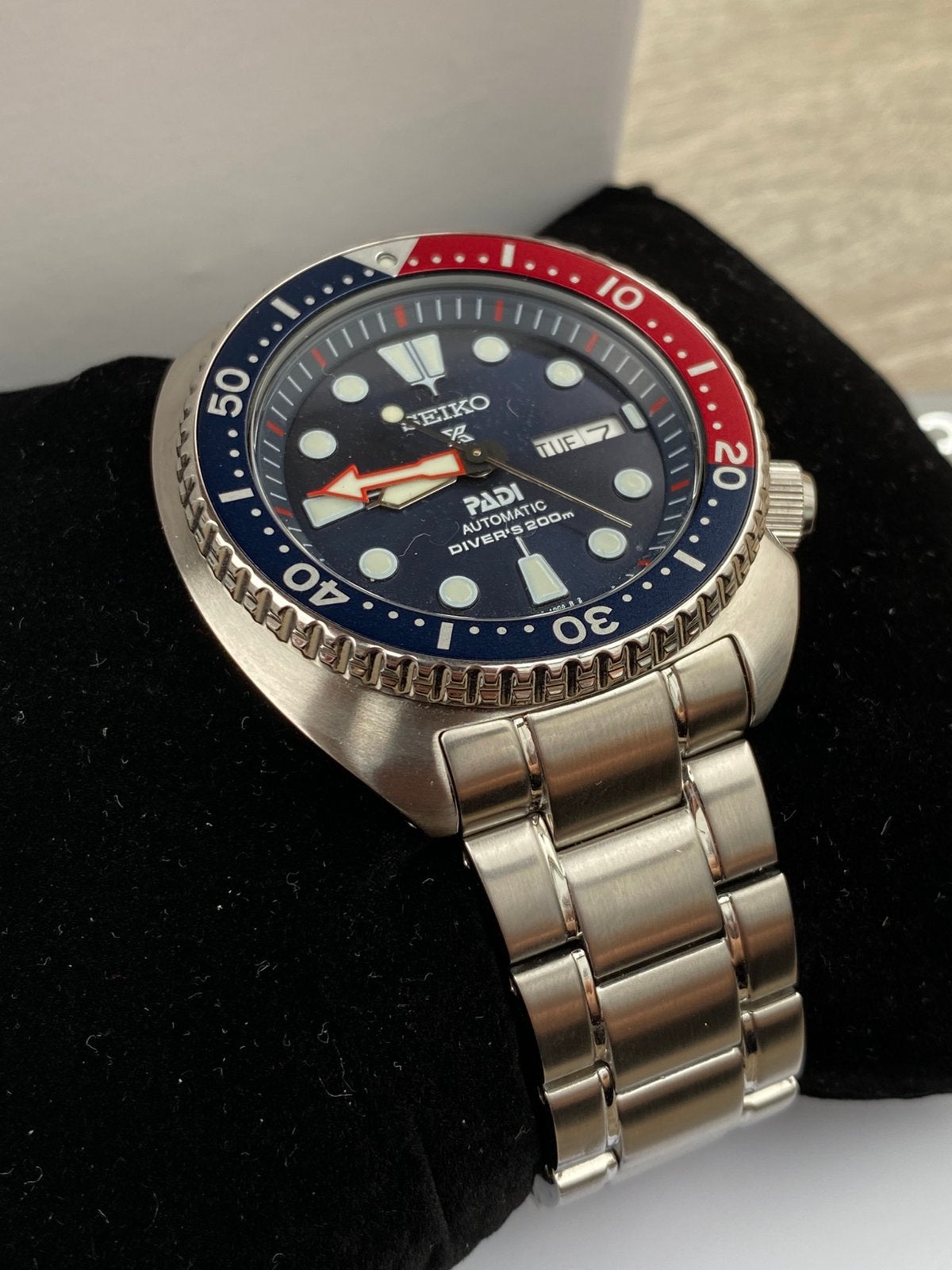 Nieuwe Seiko Pepsi Turtle Padi special edition SRPE99K1, Ophalen of Verzenden, Zo goed als nieuw, Staal, Seiko
