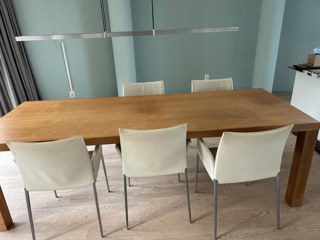 Uitschuifbare eettafel 240-290 cm - Hoogwaardige kwaliteit, Ophalen, 100 tot 150 cm, 200 cm of meer, Zo goed als nieuw