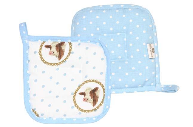 Pannenlappen Happy Cow servies, Overige materialen, Overige typen, Nieuw, Ophalen of Verzenden