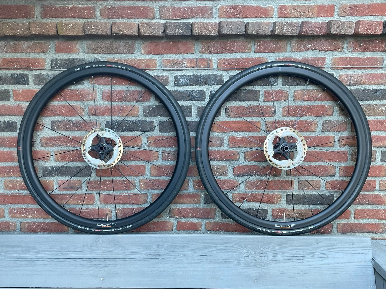 Handgespaakte wielset, Fietsen en Brommers, Fietsonderdelen, Gebruikt, Aluminium, Racefiets, Ophalen