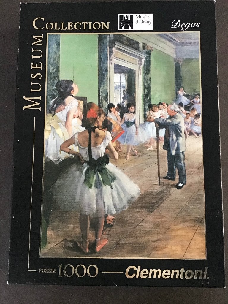 Clementoni Puzzel Degas The Dancing Lesson 1000 stukjes, Ophalen of Verzenden, 500 t/m 1500 stukjes, Gebruikt, Legpuzzel