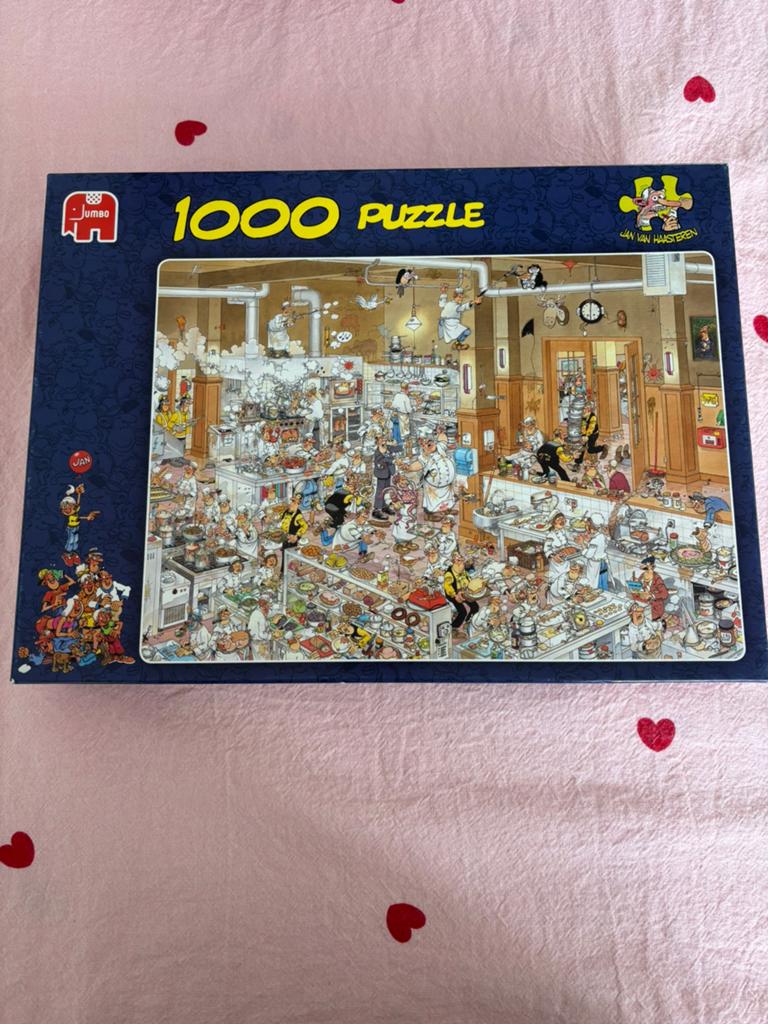 Jan van Haasteren, de Keuken, 1000 stukjes, Ophalen, 500 t/m 1500 stukjes, Zo goed als nieuw