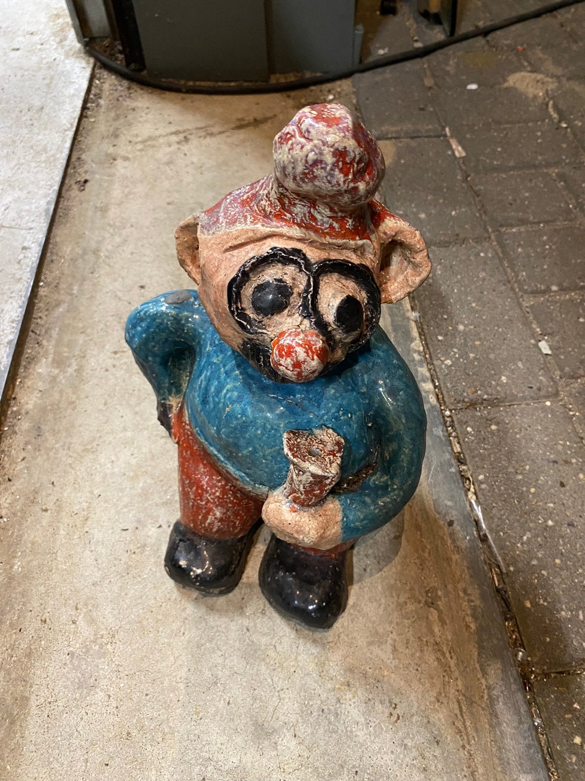 Tuin beeld vintage handgemaakt kunst art  kabouter decoratie, Verzamelen, Ophalen, Zo goed als nieuw, Dier