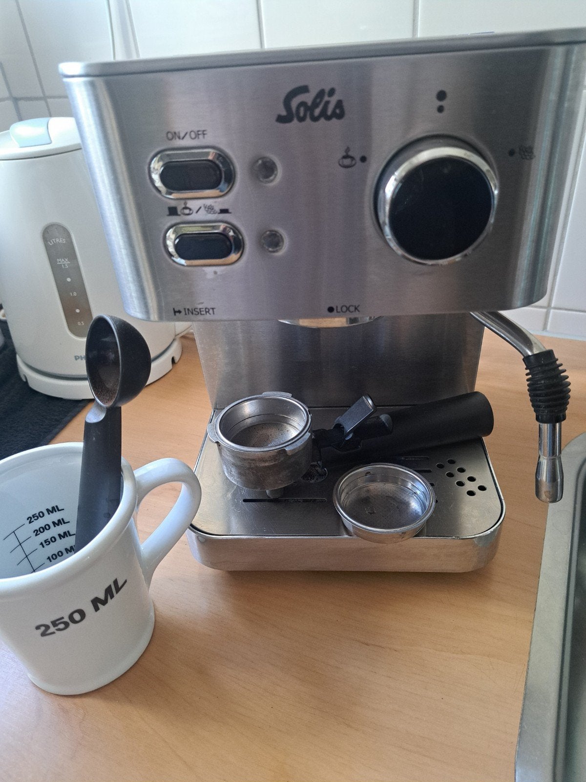 Solis Primaroma Espresso Apparaat - Zo goed als nieuw, Espresso apparaat, Gemalen koffie, Zo goed als nieuw, 1 kopje