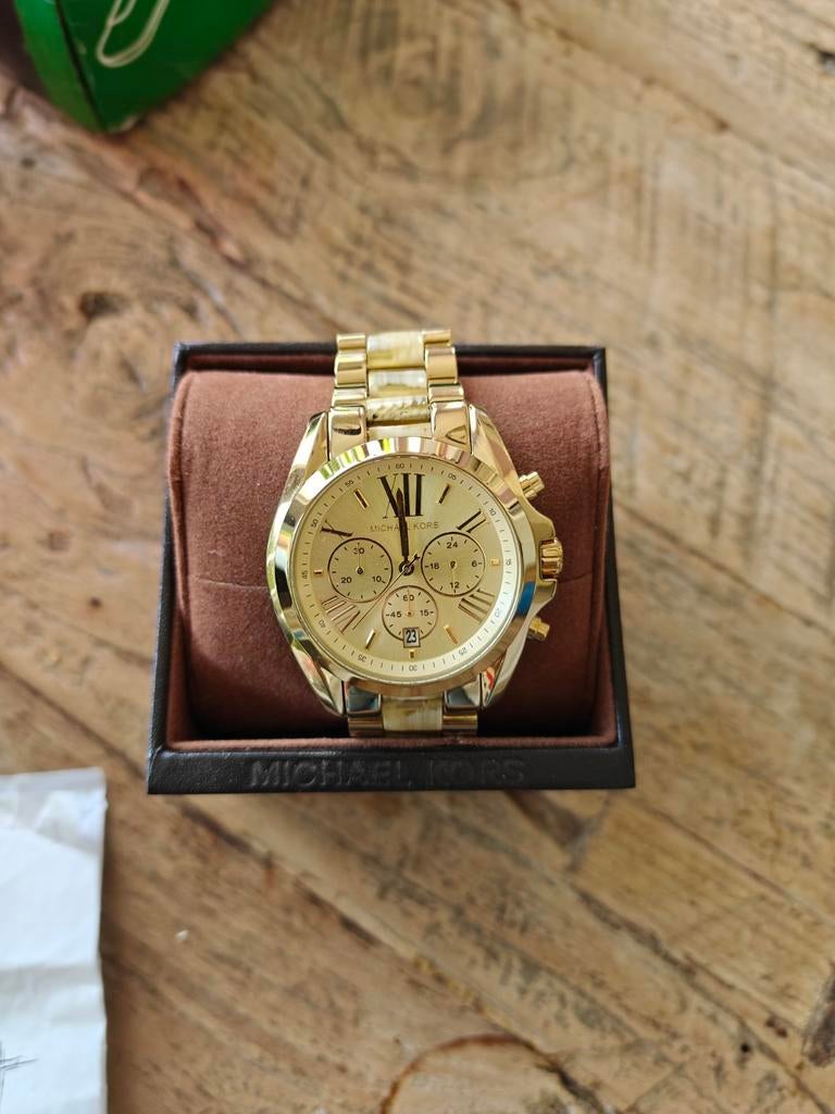 Michael Kors MK-5722 Dameshorloge Goudkleurig, Sieraden, Tassen en Uiterlijk, Horloges | Dames, Overige merken, Staal, Staal, Polshorloge