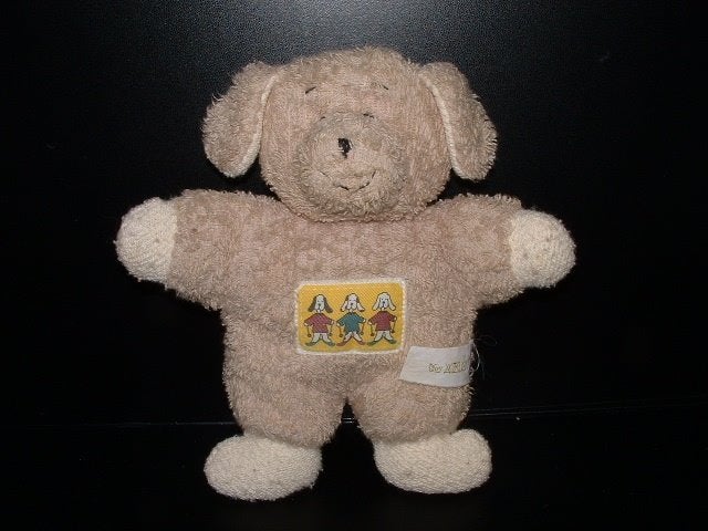 TIAMO BADSTOF HOND CA 21 CM LANG MET RAMMELTJE IN HE, Verzenden, Nieuw, Overige typen