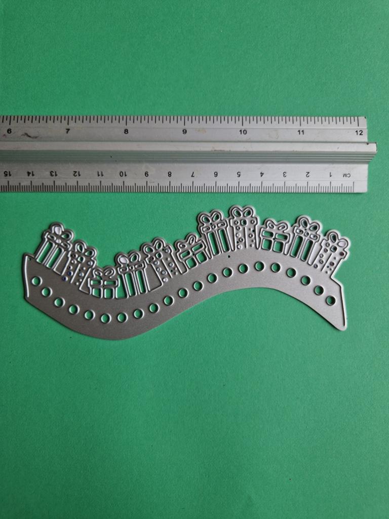 Snijmal Cadeautjes Rand - Kerstmis/Feestdagen, Geschikt voor snijden, Zilver, Overige thema's, Gereedschap of Toebehoren