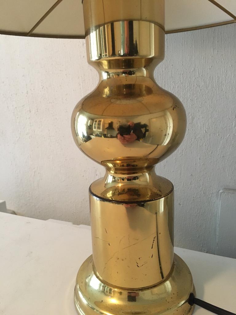 Messing ARO jaren 80 tafellamp, Ophalen of Verzenden, Huis en Inrichting