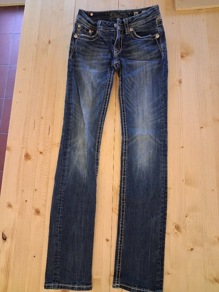 Jeans Miss me XS, Ophalen of Verzenden, Zo goed als nieuw, Blauw, W27 (confectie 34) of kleiner