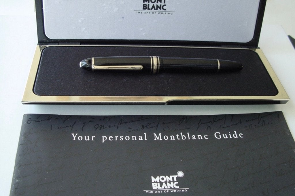 Montblanc Meisterstück 149 Vulpen "CIGAR" 18K Extra Fine, Ophalen of Verzenden, Zo goed als nieuw, Vulpen, Mont Blanc