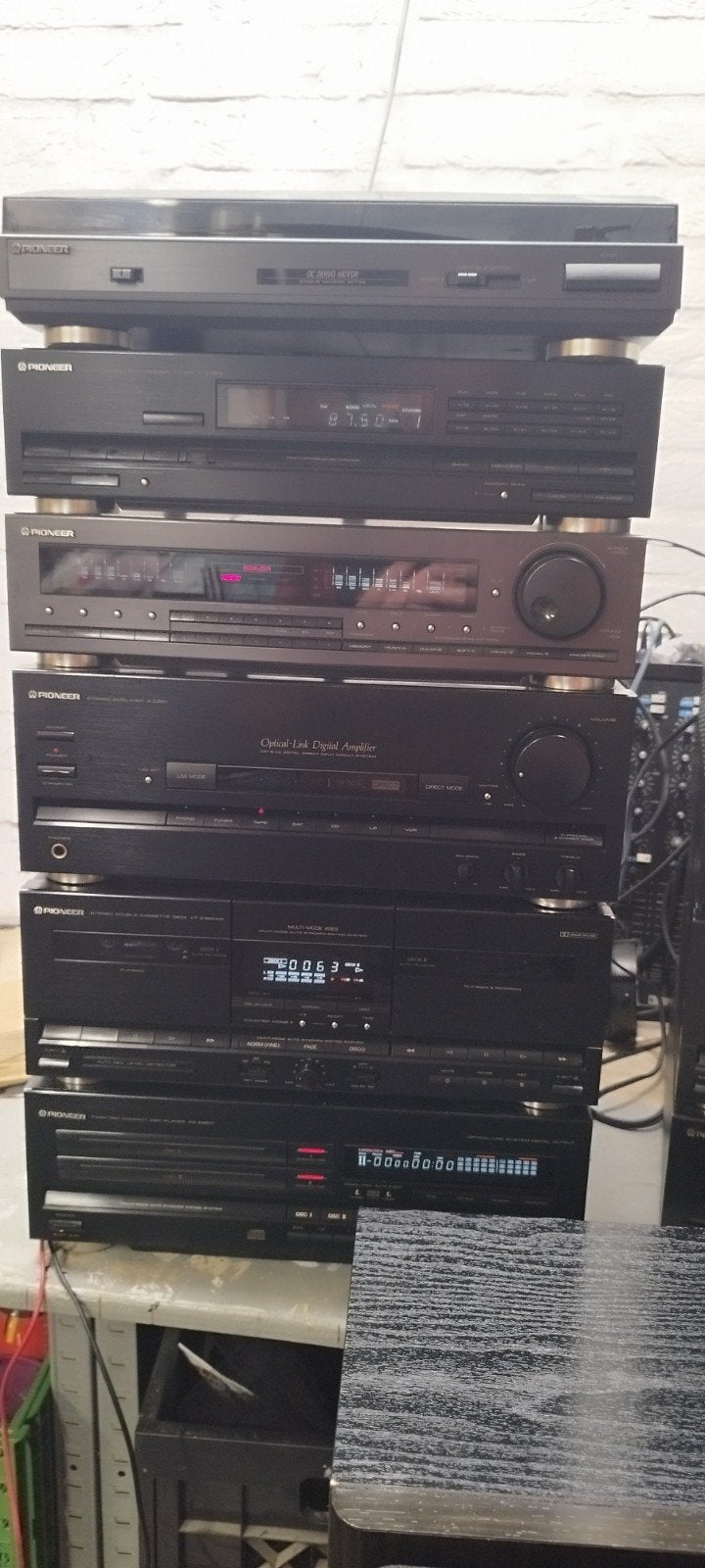 pioneer set (compleet), Audio, Tv en Foto, Ophalen, Gebruikt, Pioneer