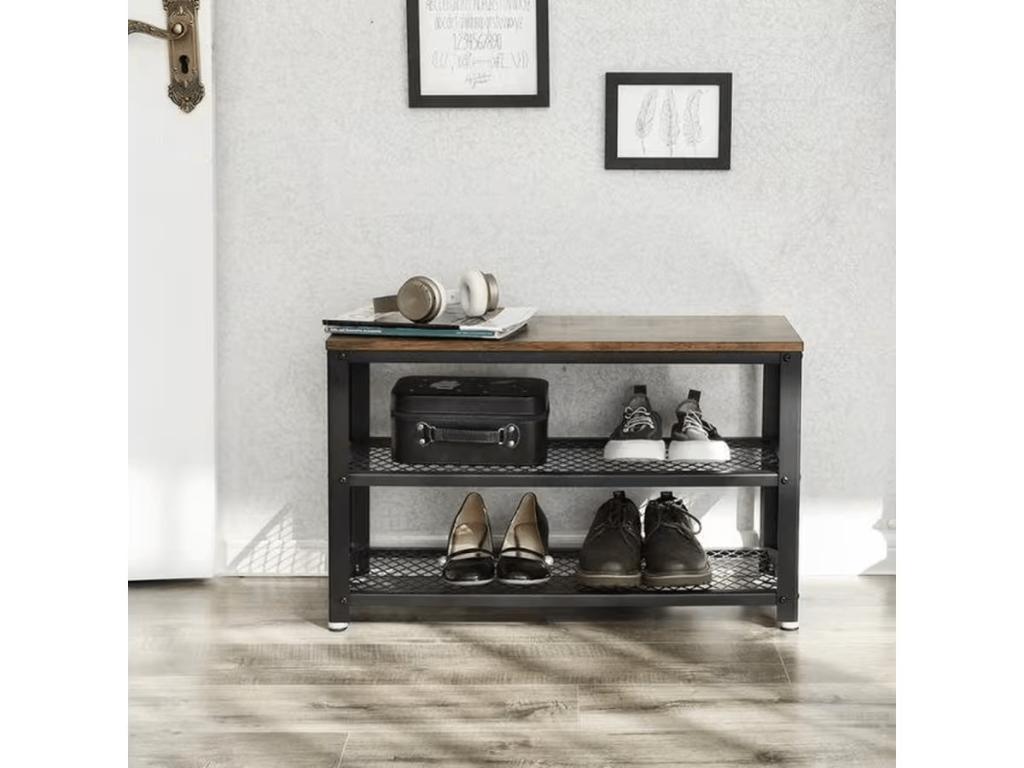 Schoenenrek 3 laags Metaal & hout, Ophalen of Verzenden, Nieuw