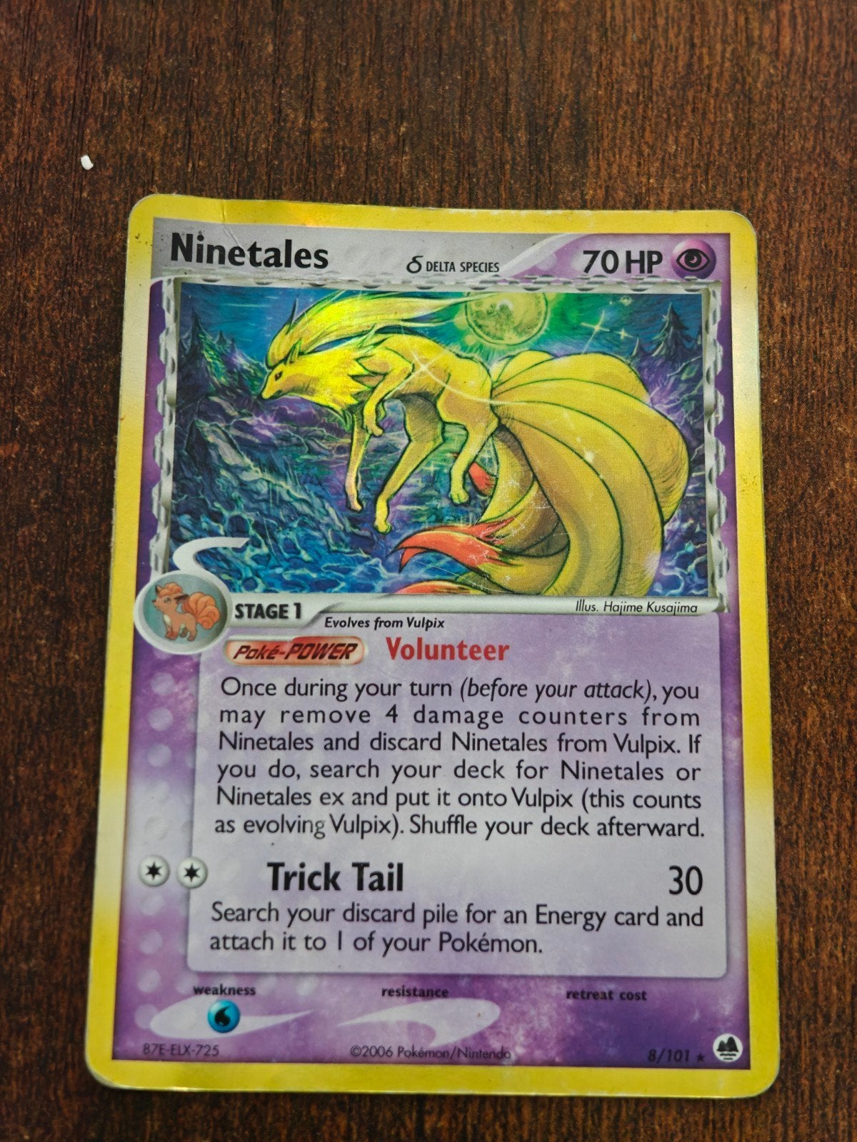 Ninetales  Holo Pokémon 08/101, Hobby en Vrije tijd, Verzamelkaartspellen | Pokémon, Ophalen of Verzenden, Gebruikt