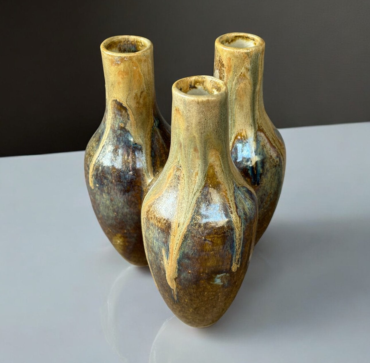 Vintage Art Deco Keramiek Vaas - Roger Guérin Stijl, Ophalen of Verzenden