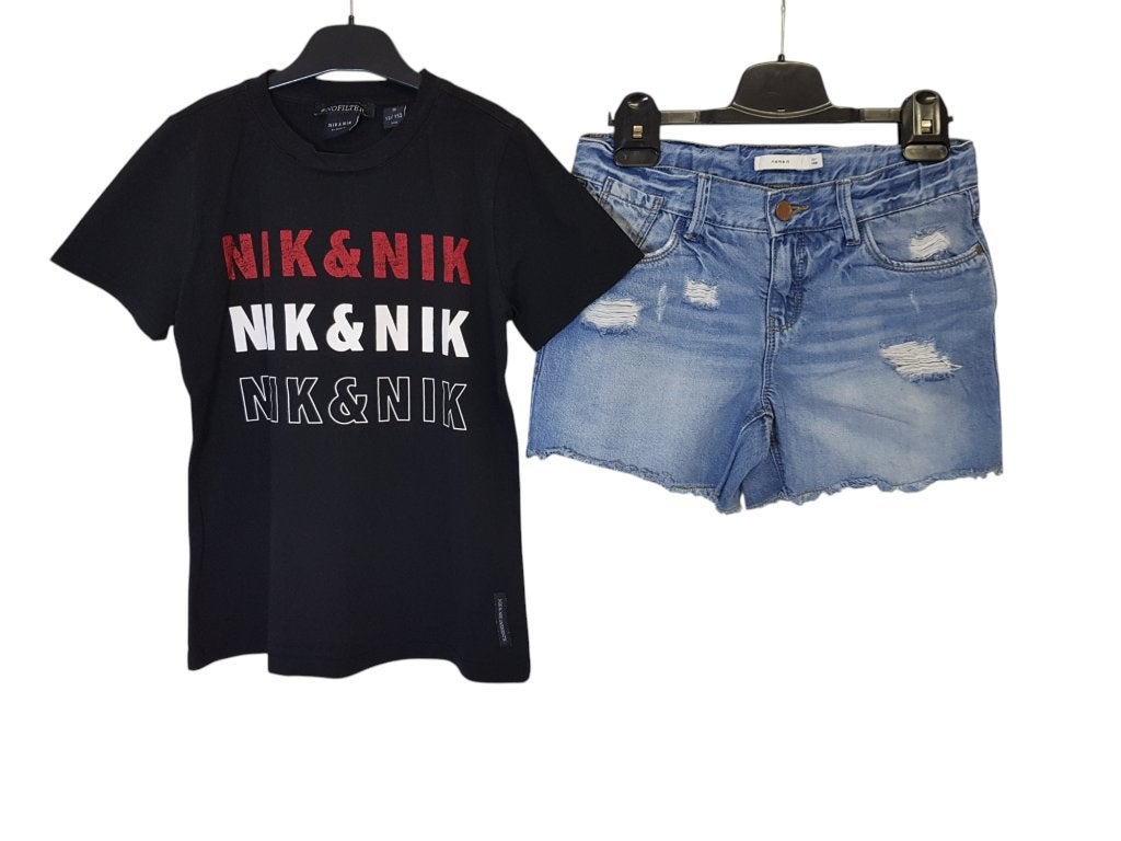 Stoere NAME IT meisjes spijkershort maat 146., Kinderen en Baby's, Kinderkleding | Maat 146, Broek, Zo goed als nieuw, Name It