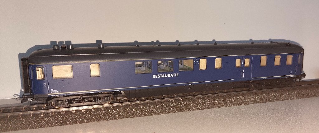 Roco H0 44291 - Restauratierijtuig plan D van de NS in ovp, Gelijkstroom, Ophalen of Verzenden, NS, Roco