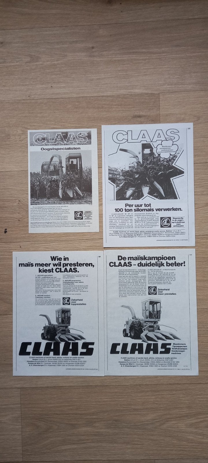 R : Claas hakselaar advertenties., Ophalen of Verzenden, Gebruikt, Speelkaart(en)