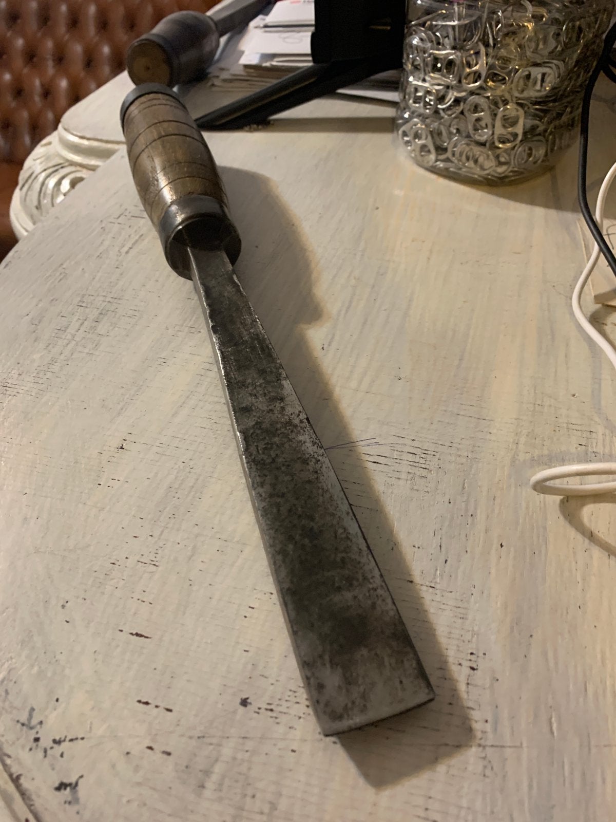 32mm dikke lange kant/hakbeitel ferdin rubens222+heft=380mm, Ophalen of Verzenden