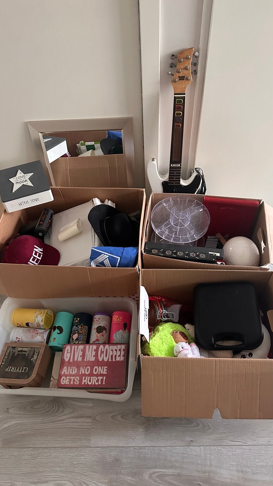 4 dozen rommelmarkt spullen, Diversen, Ophalen, Gebruikt