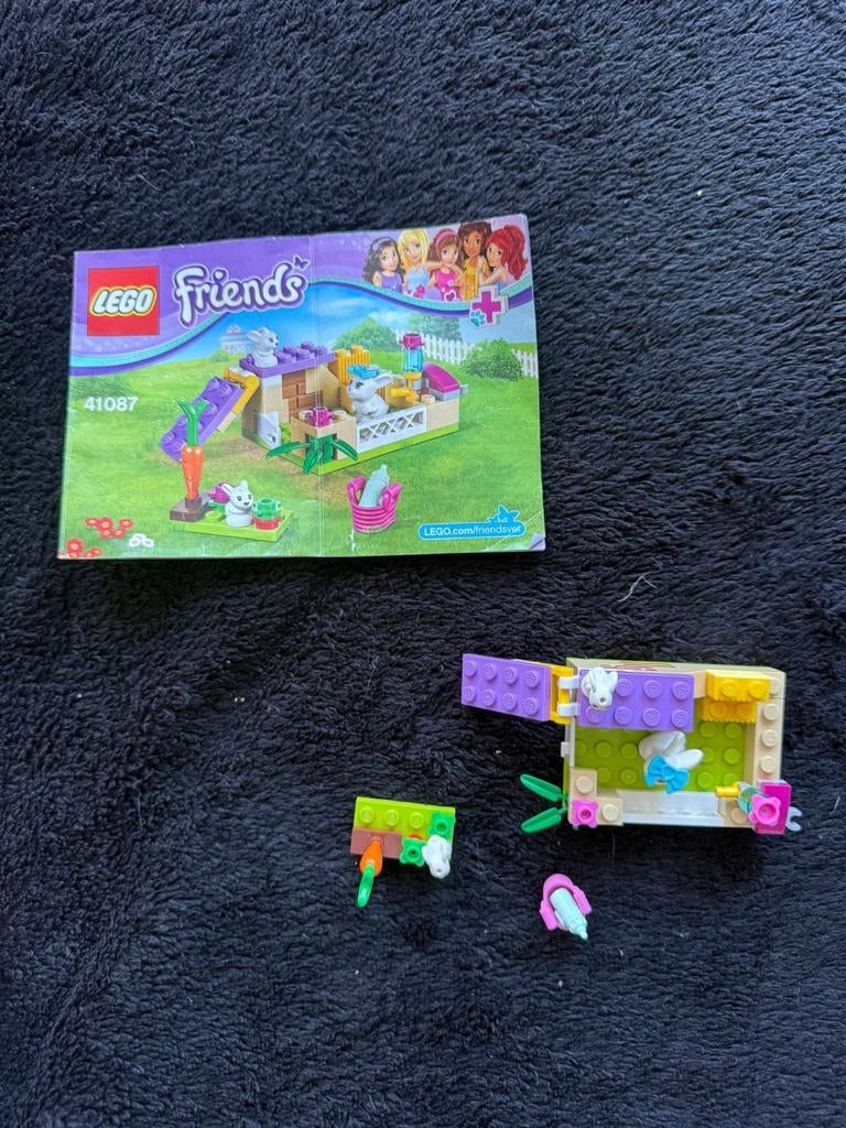 Lego Friends Konijnenhok 41087 met instructies, Lego, Compleet, Friends, Ophalen of Verzenden