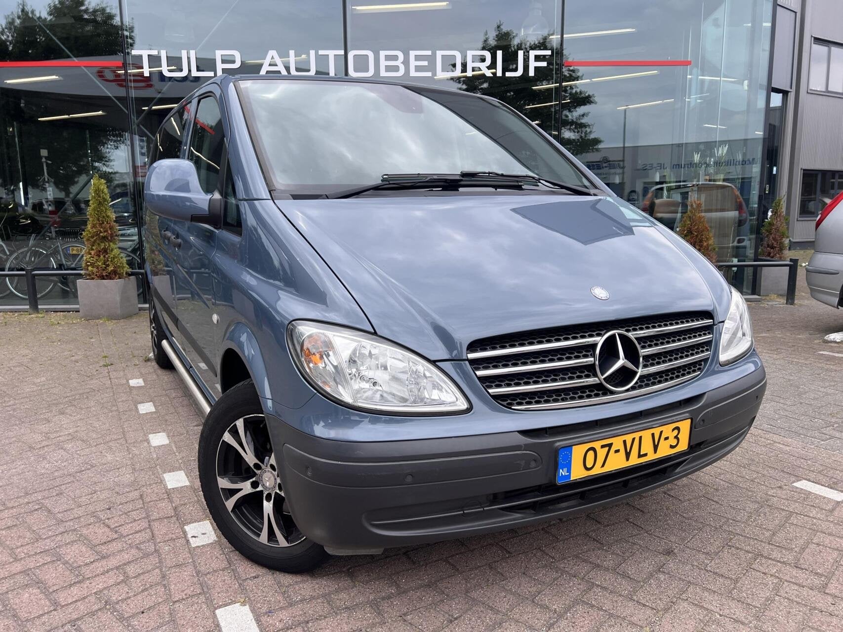 Mercedes Vito Bestel 115 CDI 320 Lang Automaat Rolstoel NAP, Auto's, Gebruikt, Zwart, 4 cilinders, Blauw