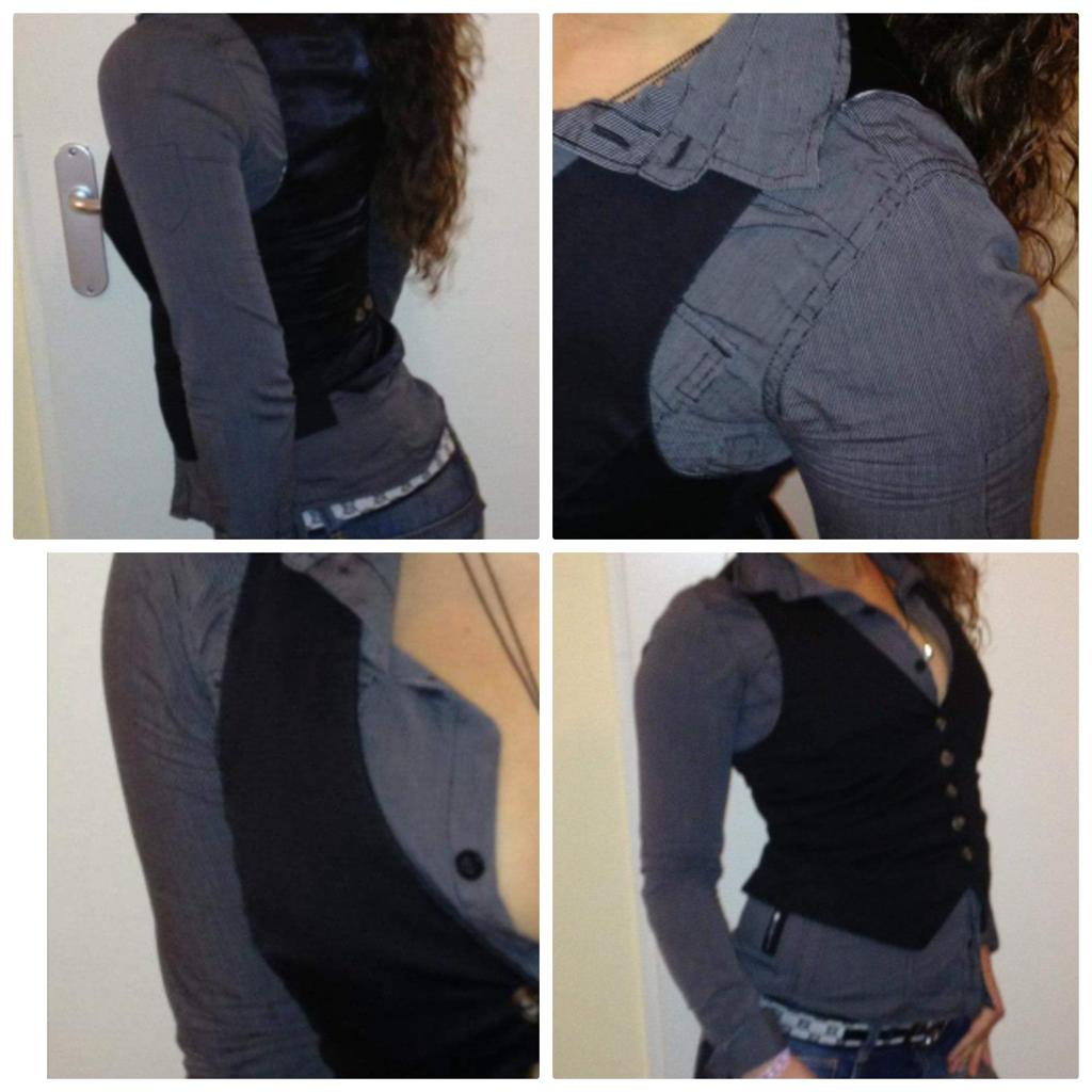 Gstar blouse grijs maat xs g-star overhemd merkkleding merk, Verzenden, Zo goed als nieuw, Maat 34 (XS) of kleiner, Grijs