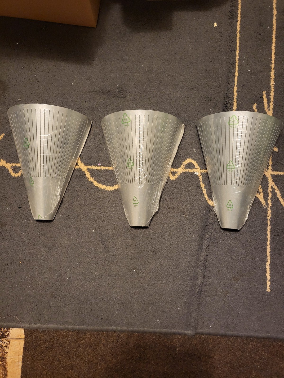 IKEA KLYKA VINTAGE JAREN 90  lampenkappen (3 stuks), Led-lamp, Nieuw, IKEA, E27 (groot)