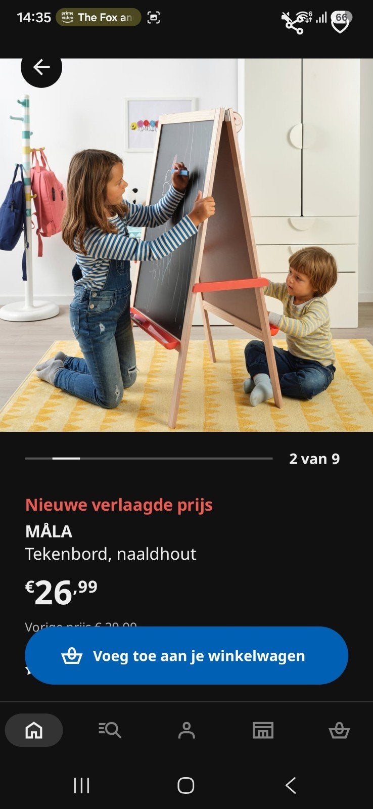 IKEA MÅLA Krijtbord/Tekenbord - Dubbelzijdig, Ophalen, Zo goed als nieuw, Taal en Lezen