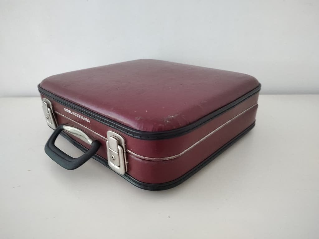 VINTAGE stewardess koffer van geperst kartonkoffer - K770, Sieraden, Tassen en Uiterlijk, Overige materialen, Gebruikt, Onbekend