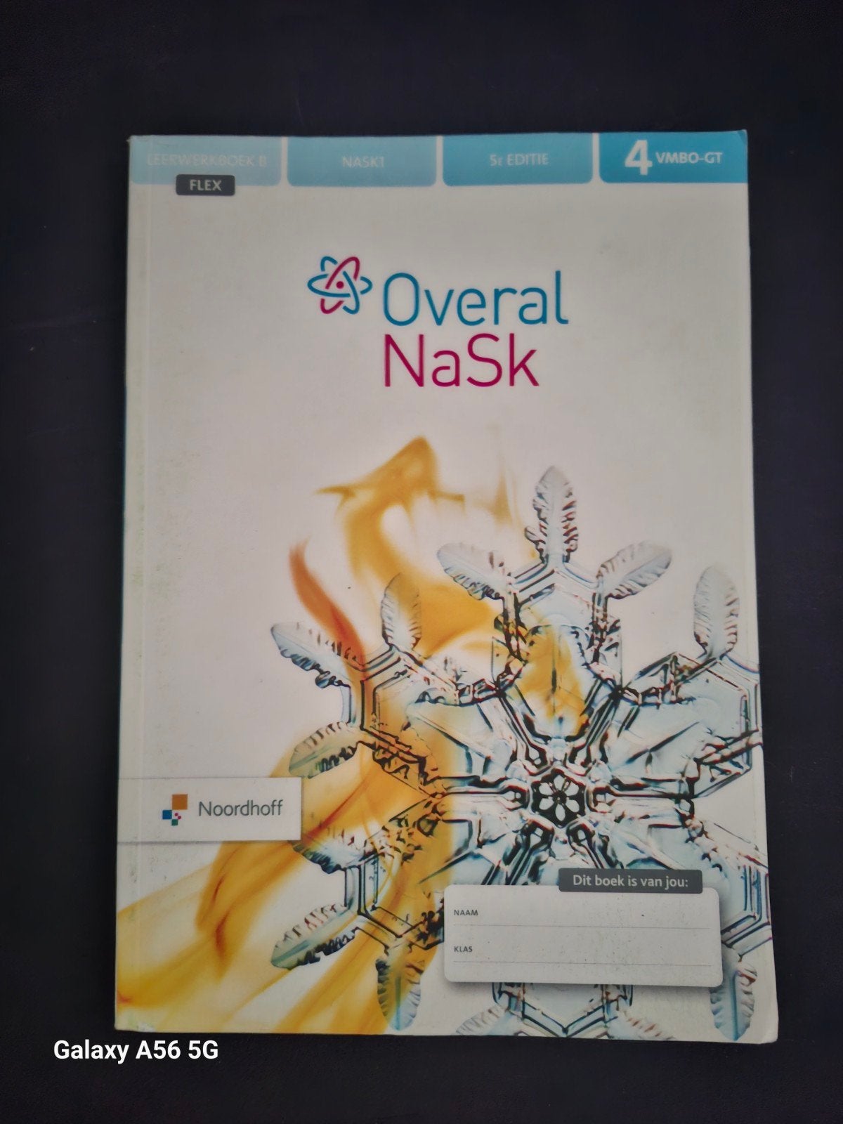 Overal NaSk 4 VMBO-GT 5e editie leerwerkboek B, Ophalen of Verzenden, Gelezen, VMBO, Natuurkunde