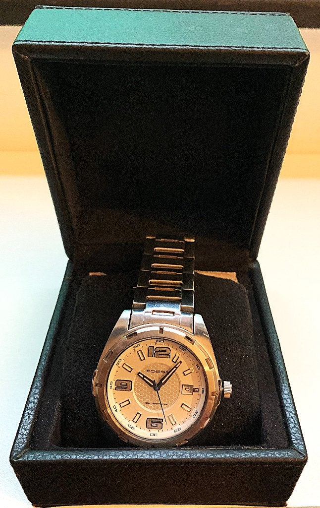 Herenhorloge, Staal, Staal, Polshorloge, Zo goed als nieuw
