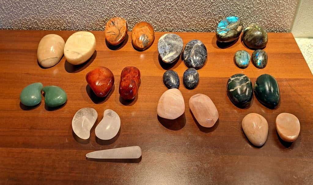 Diverse Edelsteen Massage Set - Ontspanning & Energie, Ophalen of Verzenden