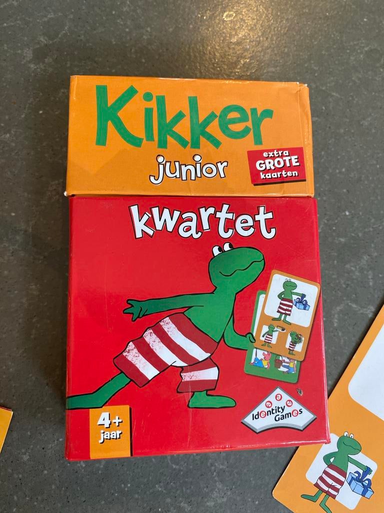 Kikker Junior Kwartet - Compleet met extra grote kaarten, Drie of vier spelers, Ophalen, Gebruikt
