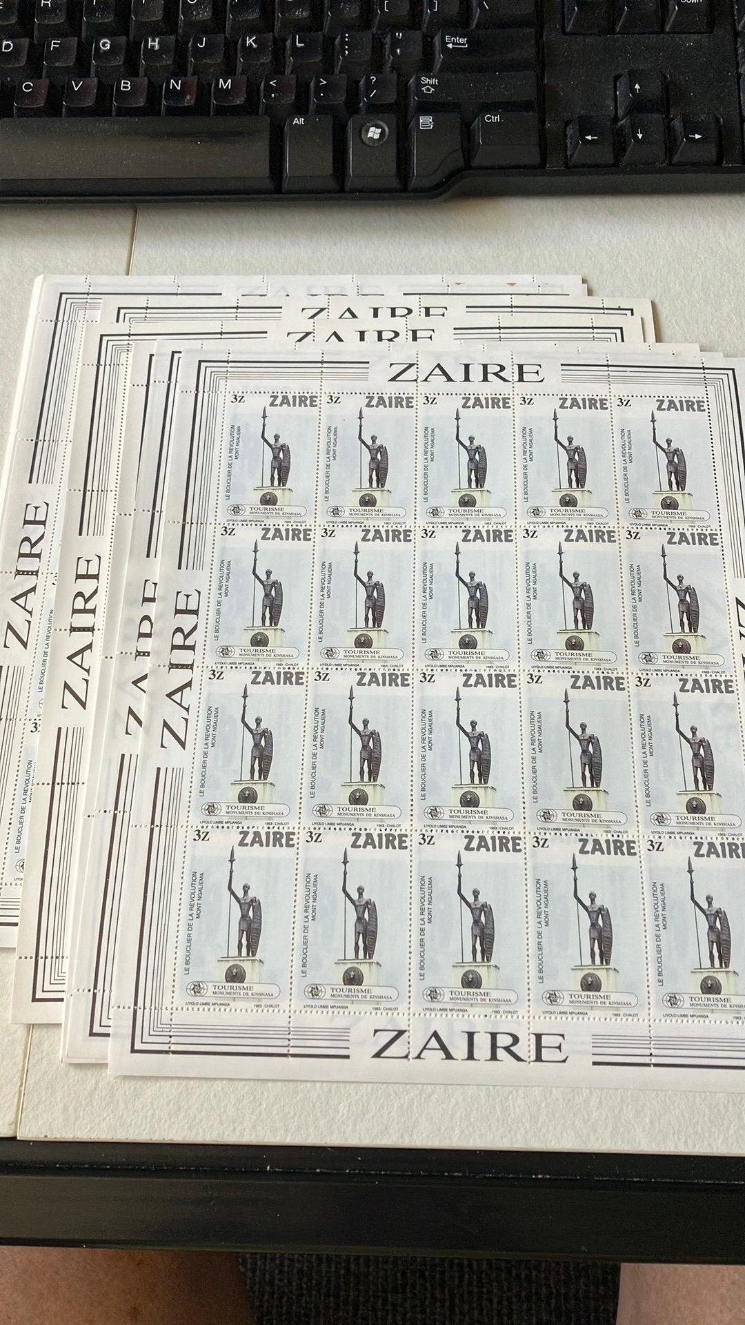 Zaire stampworld 818, Ophalen of Verzenden, Nederland
