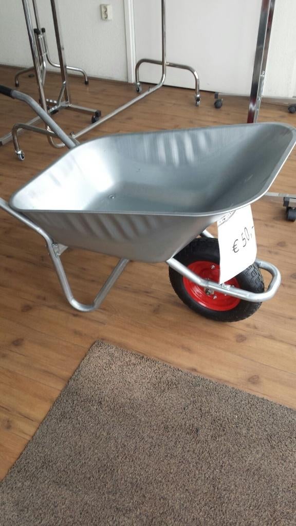 kruiwagen nieuw 100 l metaal bak , wiel metaal velg, Ophalen, Eenwielig, Onbekend, Nieuw