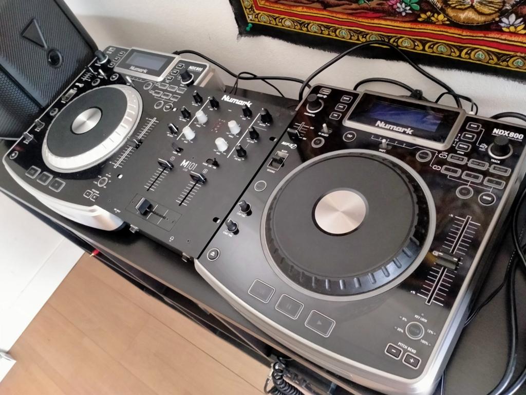 Numark NDX 800 DJ set met flightcase, Ophalen, Zo goed als nieuw, Dj-set, Numark