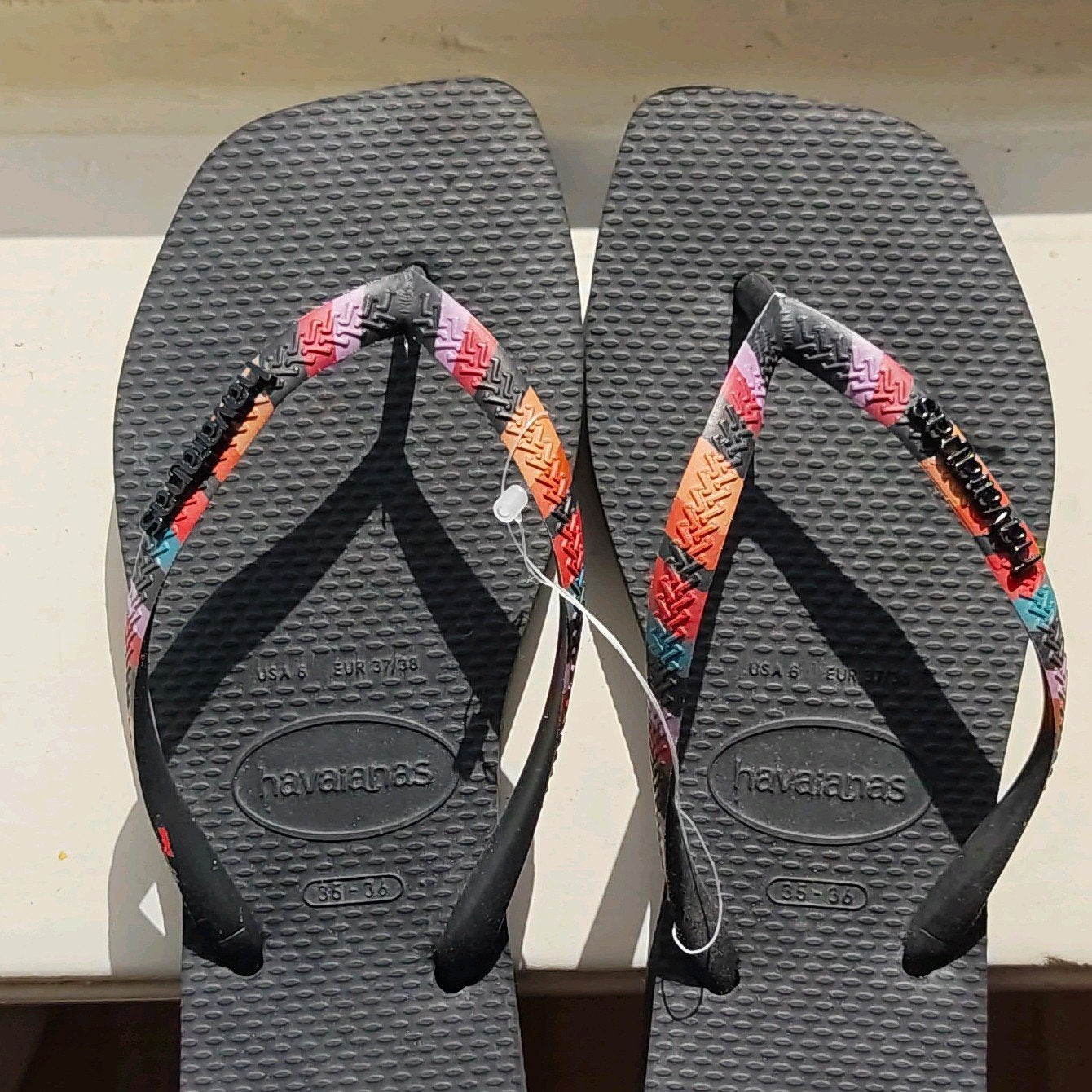 Slippers Havaianas - 37 EU - original and new, Slippers, Zwart, Nieuw, Ophalen of Verzenden