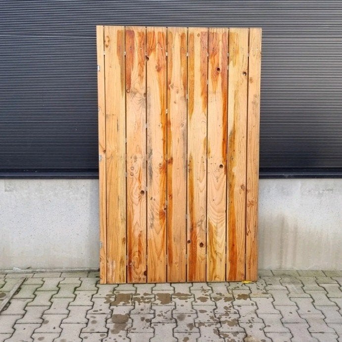 Z.G.A.N Douglas tuinpoort op stalen frame 120x190cm, Ophalen, Draaipoort, Recahaardhout@gmail.com, 150 tot 200 cm