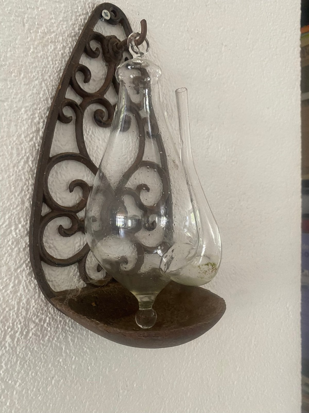 Donderglas met gietijzeren houde, Antiek en Kunst, Ophalen of Verzenden